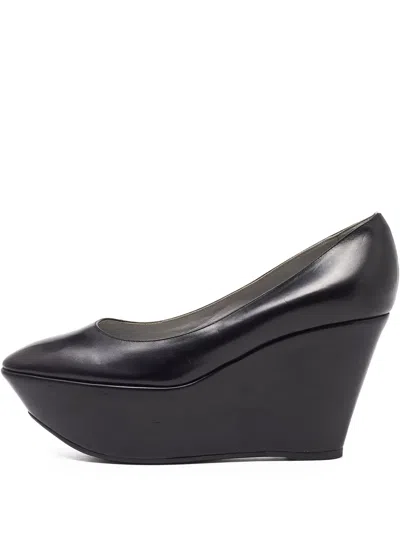 Pre-owned Sergio Rossi Vintage  95mm Platform Wedge Pumps