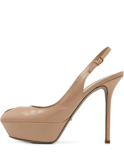 Pre-owned Sergio Rossi Vintage  Cut-out Platform Pumps