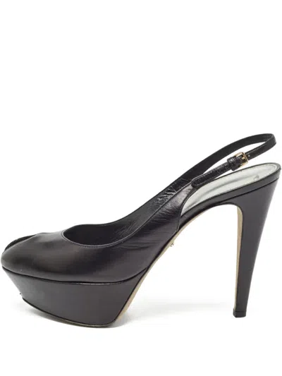 Pre-owned Sergio Rossi Vintage  Peep-toe Platform Pumps