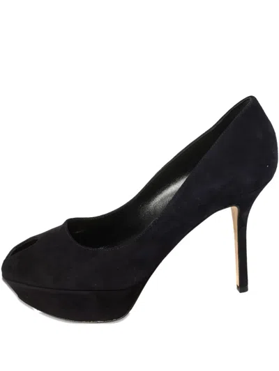 Pre-owned Sergio Rossi Vintage Suede Platform Pumps