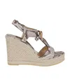 Sergio Rossi Sr Nora Sandals With Distinctive Buckle In Nude