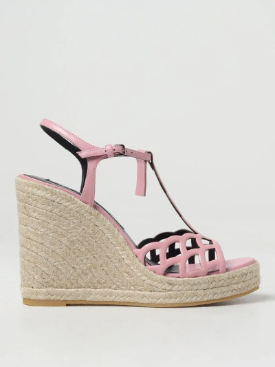 Sergio Rossi Wedge Shoes  Woman Colour Pink
