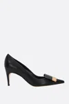 Sergio Rossi Sr1 Buckle Pointed High Heels In Black