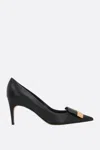 Sergio Rossi Sr1 Buckle Pointed High Heels In Black