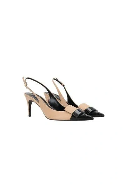 Sergio Rossi With Heel In Black+soft Skin