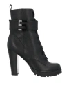 Sergio Rossi Woman Ankle Boots Black Size 5 Leather