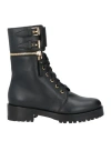 Sergio Rossi Woman Ankle Boots Black Size 5.5 Leather In Black
