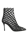 Sergio Rossi Woman Ankle Boots Black Size 6 Leather