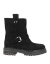 Sergio Rossi Woman Ankle Boots Black Size 6.5 Soft Leather In Black