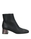Sergio Rossi Woman Ankle Boots Black Size 6.5 Leather
