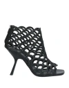 Sergio Rossi Sr Mermaid 90mm Patent Leather Sandals In Black