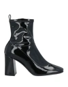 Sergio Rossi Woman Ankle Boots Black Size 7 Textile Fibers