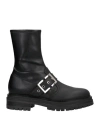 Sergio Rossi Woman Ankle Boots Black Size 6 Soft Leather In Black