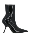 Sergio Rossi Woman Ankle Boots Black Size 8 Textile Fibers