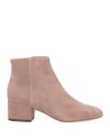 Sergio Rossi Woman Ankle Boots Blush Size 9 Soft Leather In Pink