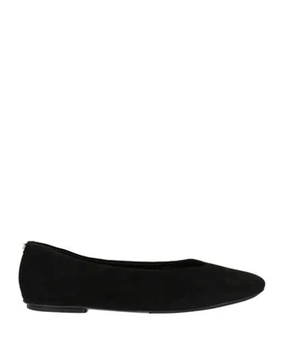 Sergio Rossi Woman Ballet Flats Black Size 11 Leather