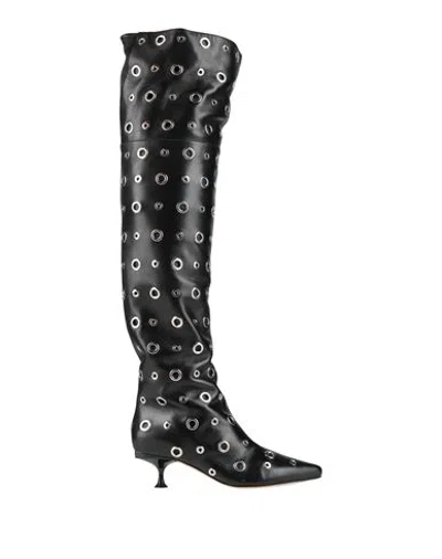 Sergio Rossi Woman Boot Black Size 5 Leather
