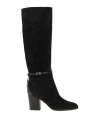 Sergio Rossi Woman Boot Black Size 11 Soft Leather In Black
