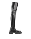 Sergio Rossi Woman Boot Black Size 6 Textile Fibers In Black