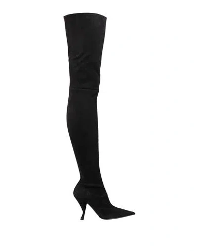 Sergio Rossi Woman Boot Black Size 6.5 Leather