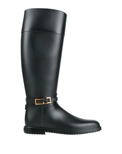 Sergio Rossi Woman Boot Black Size 7 Rubber