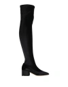 Sergio Rossi Woman Boot Black Size 7 Textile Fibers In Black