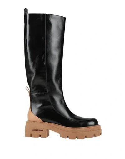 Sergio Rossi Woman Boot Black Size 7.5 Calfskin