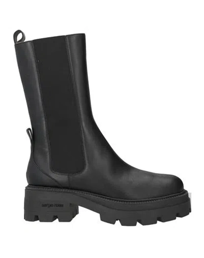 Sergio Rossi Woman Boot Black Size 7.5 Leather