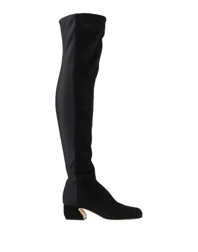 Sergio Rossi Knee Boots In Black