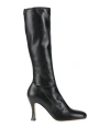 Sergio Rossi Woman Boot Black Size 8 Textile Fibers In Black