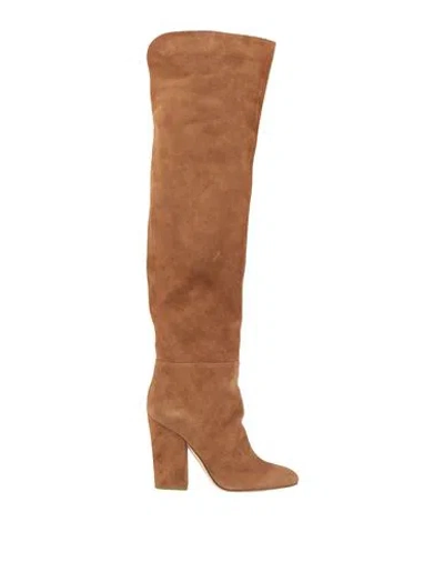 Sergio Rossi Woman Boot Camel Size 5 Soft Leather