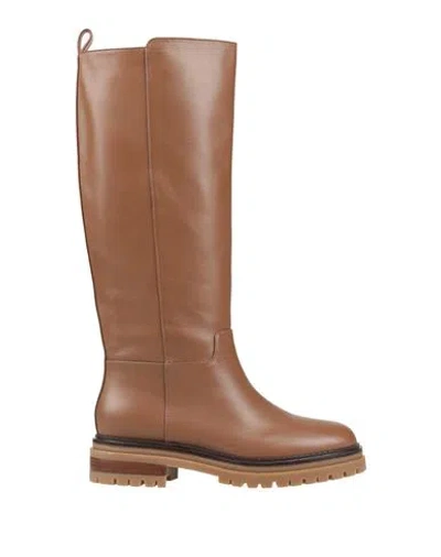 Sergio Rossi Woman Boot Camel Size 5.5 Leather In Brown