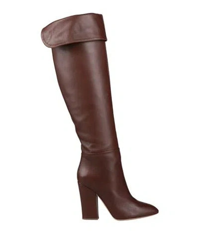 Sergio Rossi Woman Boot Chocolate Brown Size 10 Leather