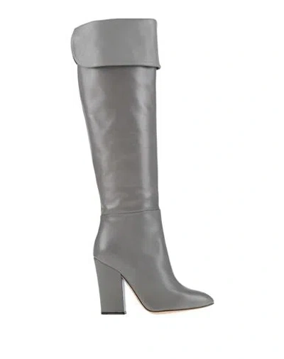 Sergio Rossi Woman Boot Grey Size 6 Leather