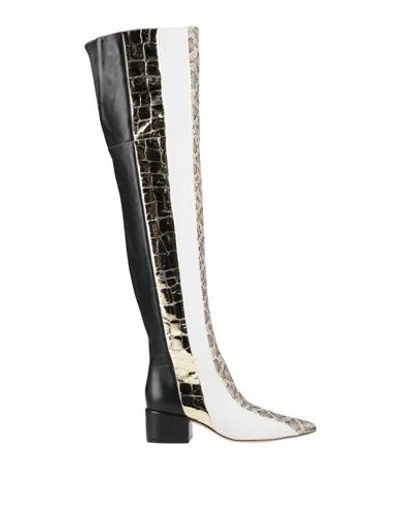 Sergio Rossi Woman Boot Light Grey Size 6.5 Leather