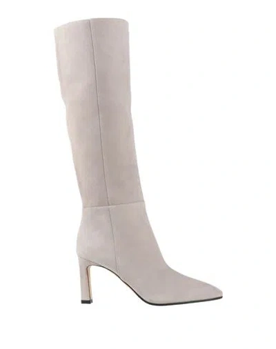 Sergio Rossi Woman Boot Light Grey Size 7.5 Leather