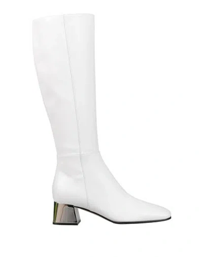 Sergio Rossi Woman Boot White Size 7 Leather