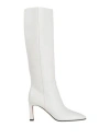 Sergio Rossi Woman Boot White Size 7.5 Leather