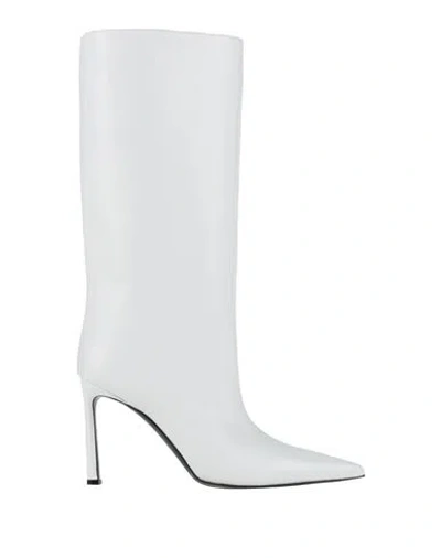 Sergio Rossi Woman Boot White Size 8 Leather