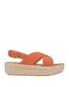 Sergio Rossi Espadrilles In Orange