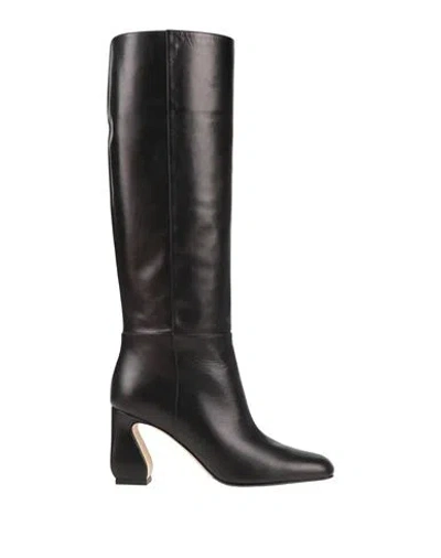 Sergio Rossi Woman Knee Boots Black Size 9 Soft Leather