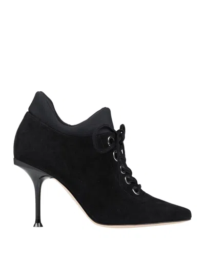 Sergio Rossi Lace-up Shoes In Black