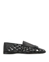 Sergio Rossi Woman Loafers Black Size 6 Leather