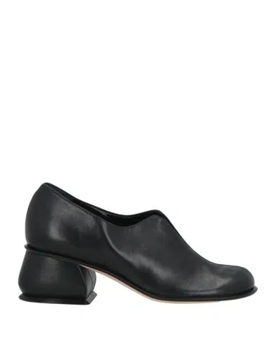 Sergio Rossi Woman Loafers Black Size 6 Leather