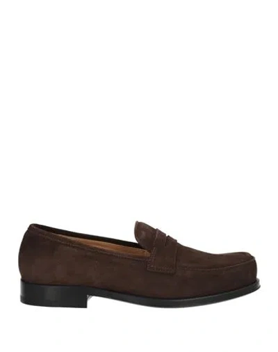Sergio Rossi Woman Loafers Dark Brown Size 7 Soft Leather