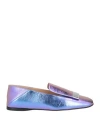 Sergio Rossi Woman Loafers Light Purple Size 5.5 Leather In Purple