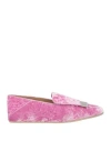 Sergio Rossi Woman Loafers Pink Size 5 Textile Fibers In Pink