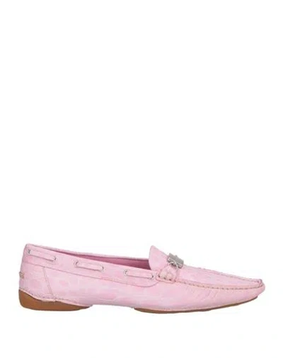 Sergio Rossi Woman Loafers Pink Size 6 Leather