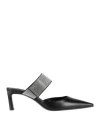 Sergio Rossi Woman Mules & Clogs Black Size 7 Leather In Black