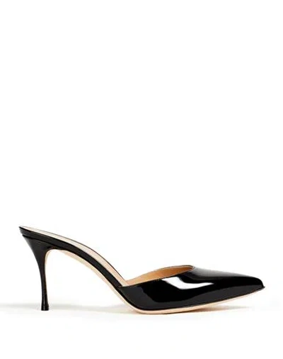 Sergio Rossi Woman Mules & Clogs Black Size 8 Leather